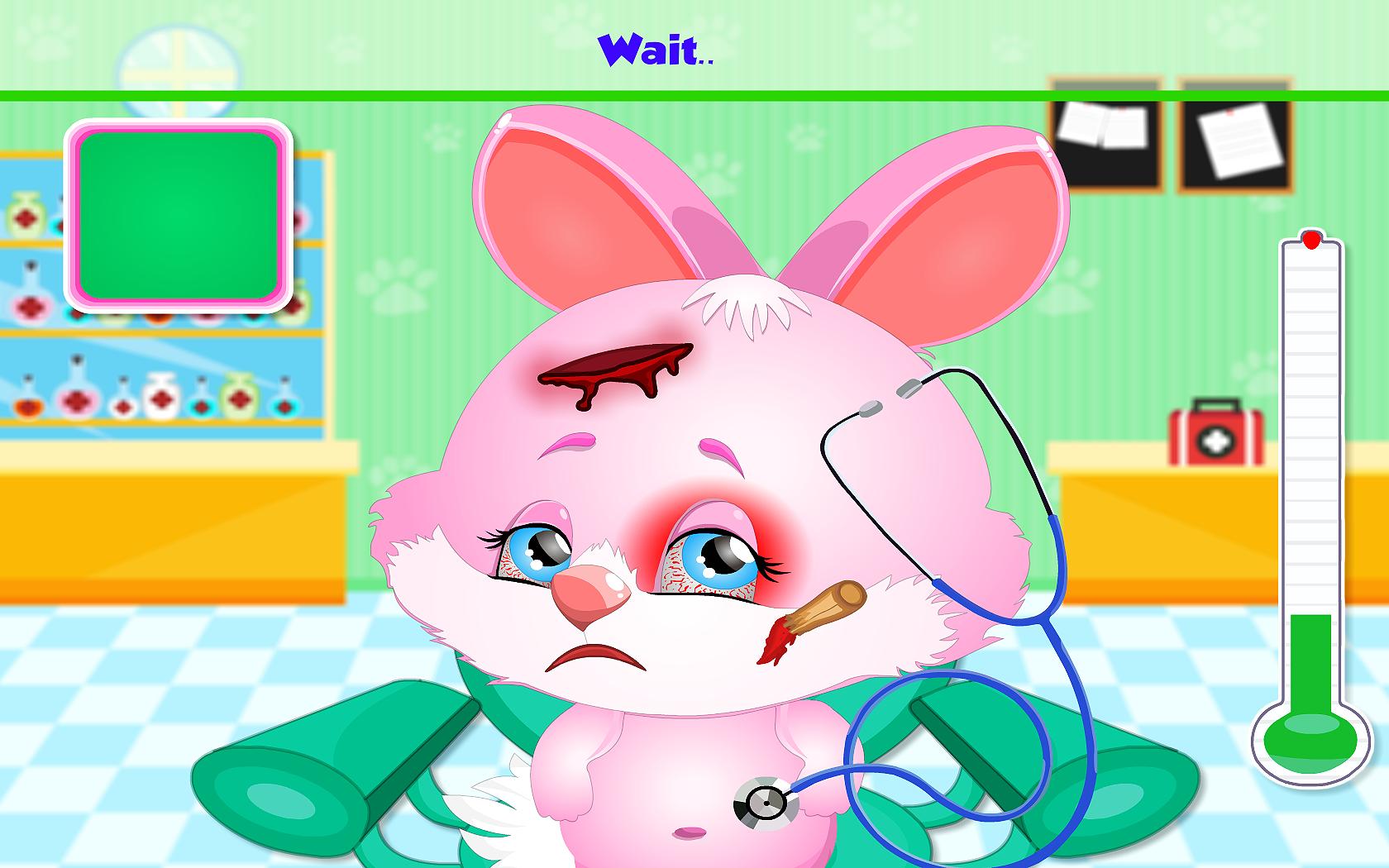 Bunny Face Injury Animal Games