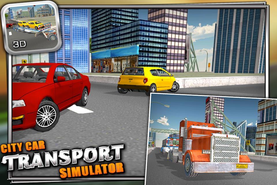 City Car Transport Truck 3D