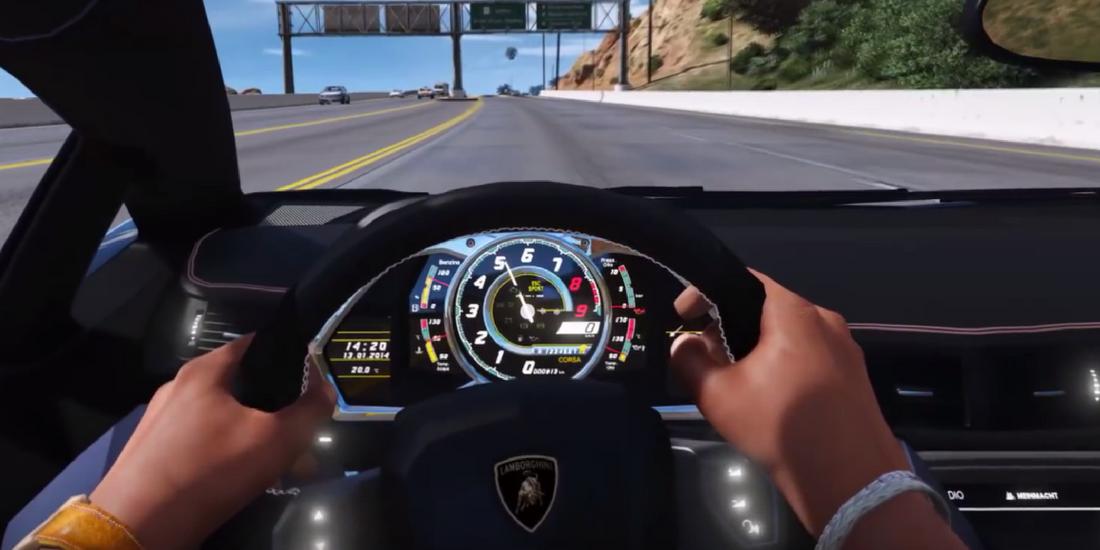Supercar Aventador Driving 3D