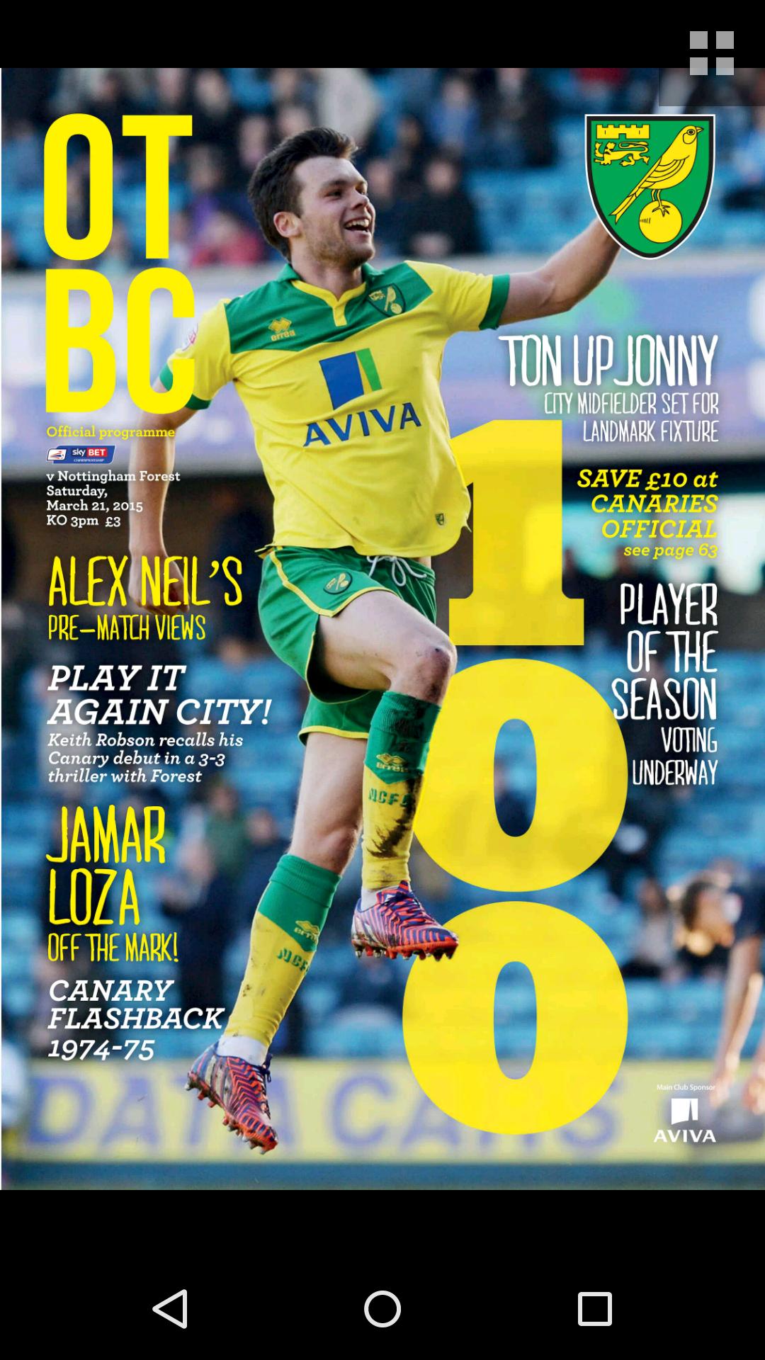 Norwich FC programmes