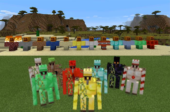 Golems Mod For Minecraft PE