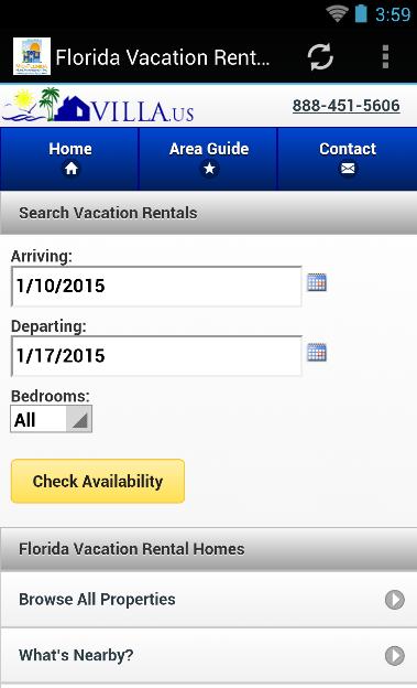 Florida Vacation Rental Homes