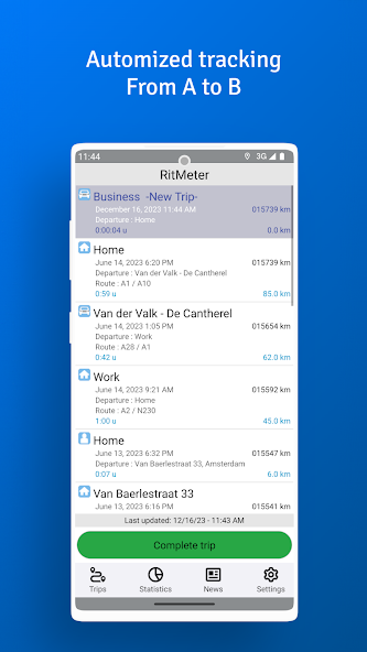 RitMeter Milageregistration