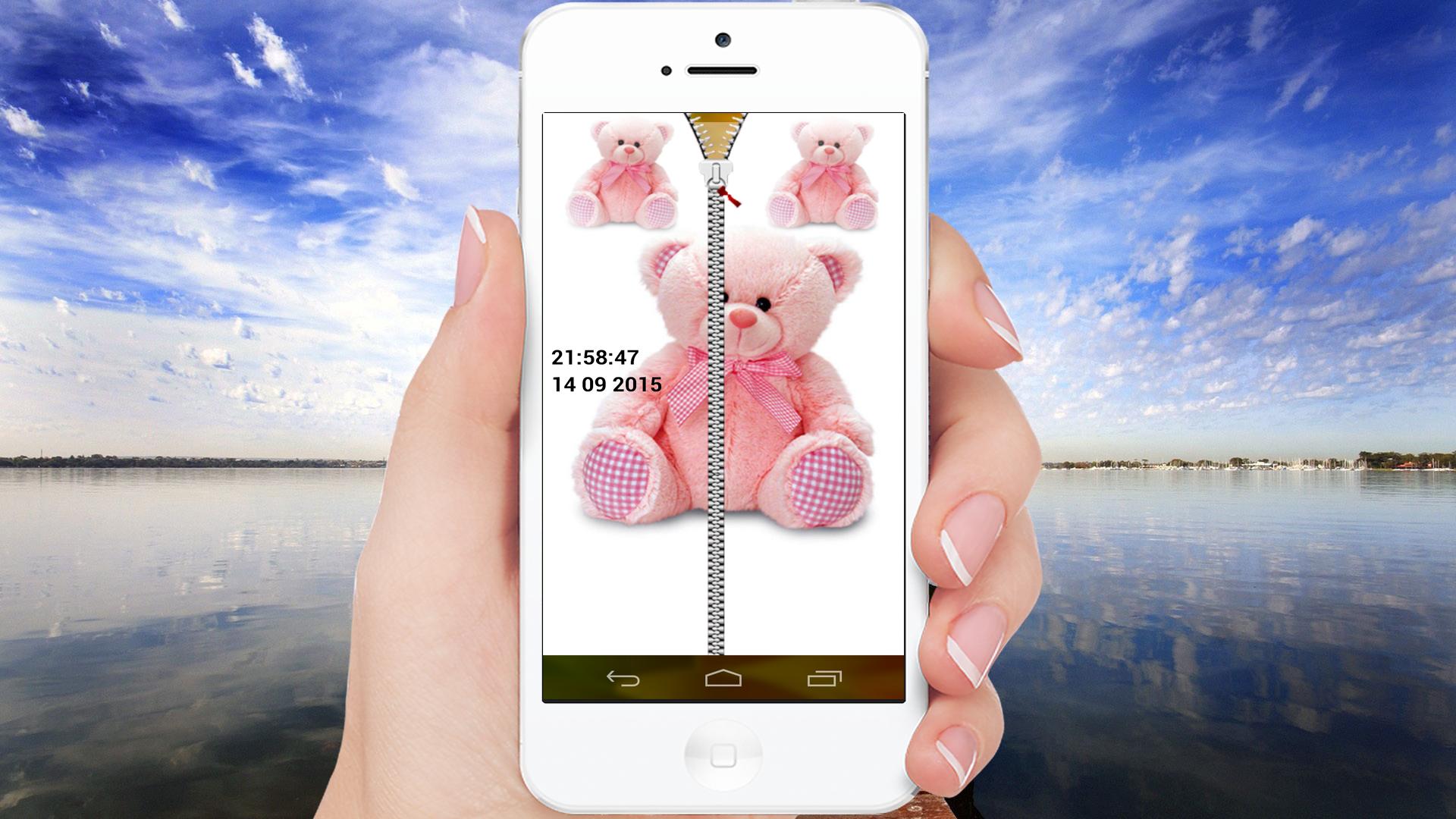 Cute Teddy Bear Zipper