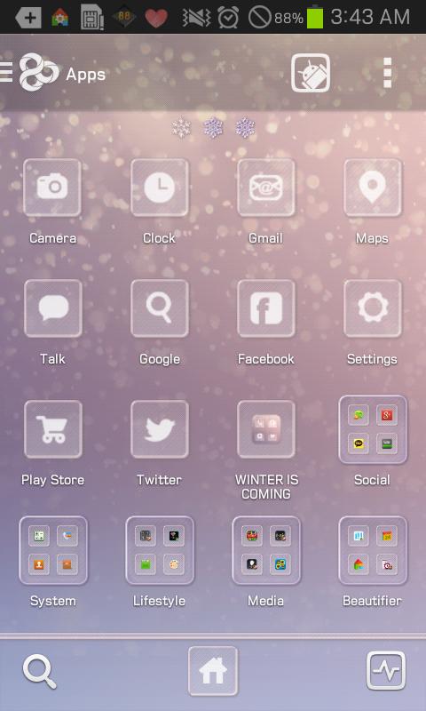 WINTER go launcher theme