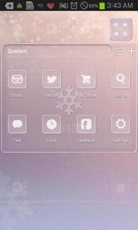 WINTER go launcher theme