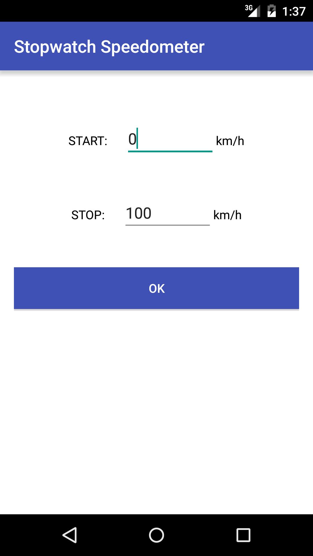 Speedometer Stopwatch