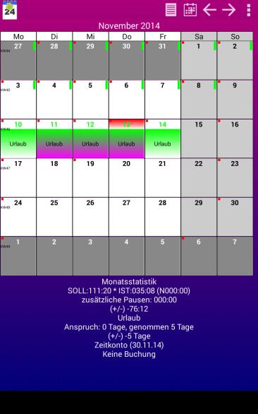 Schichtkalender S4A
