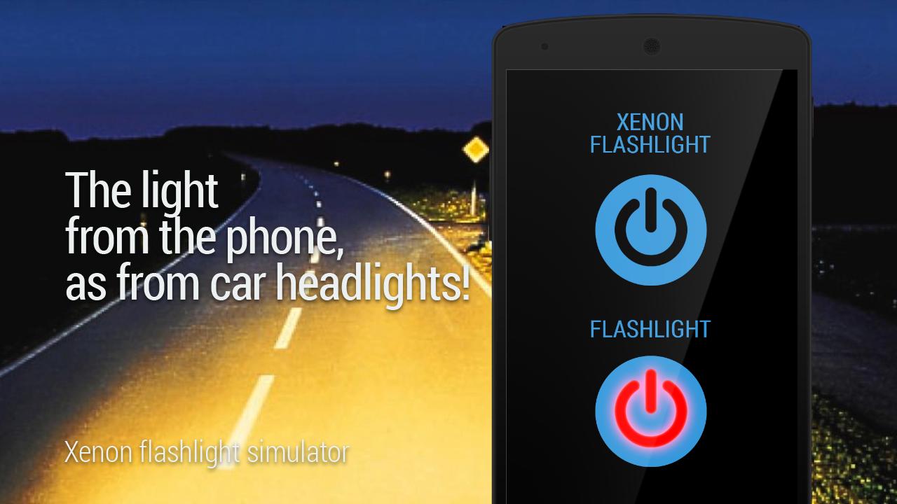 Xenon flashlight simulator