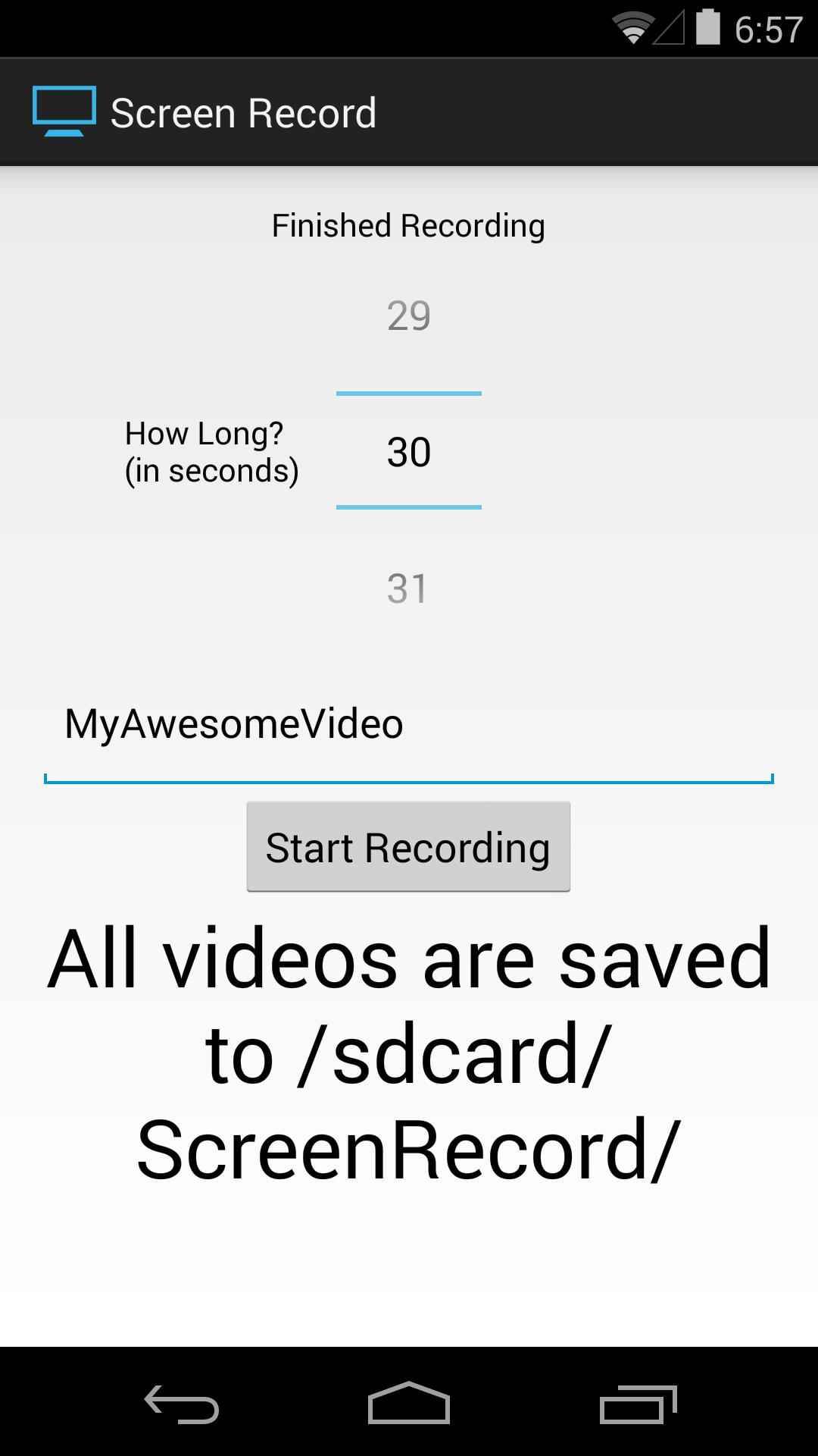 Screen Record (for KitKat+)