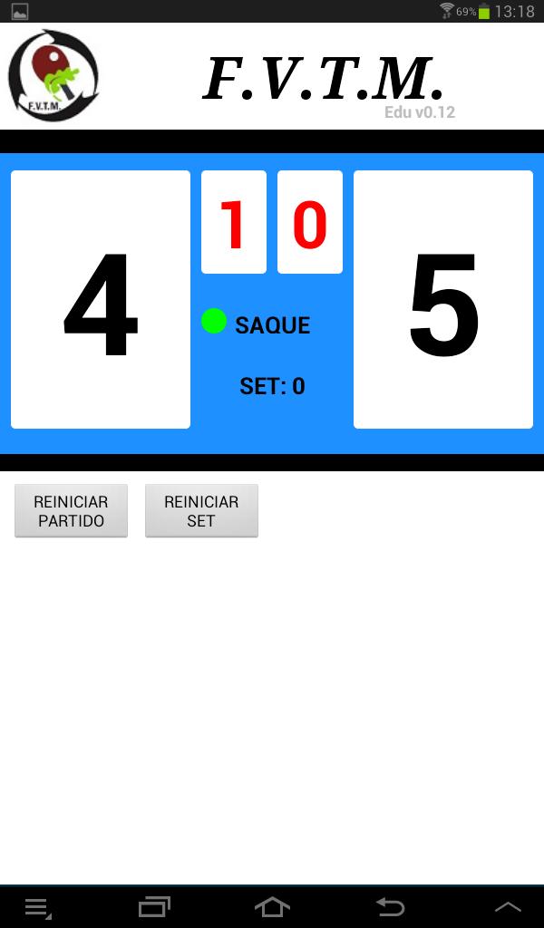 Marcador (FVTM) Tenis de Mesa