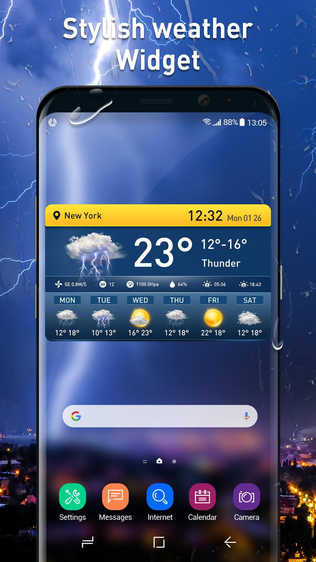 6 Day Weather Forecast App & News