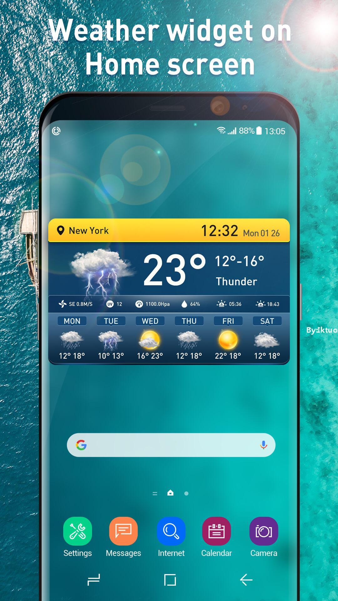 6 Day Weather Forecast App & News