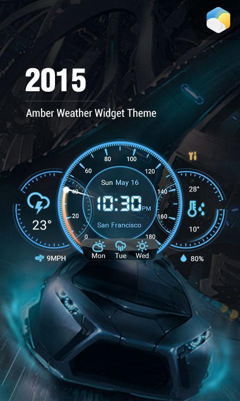 3 Day Clock Forecast Widget