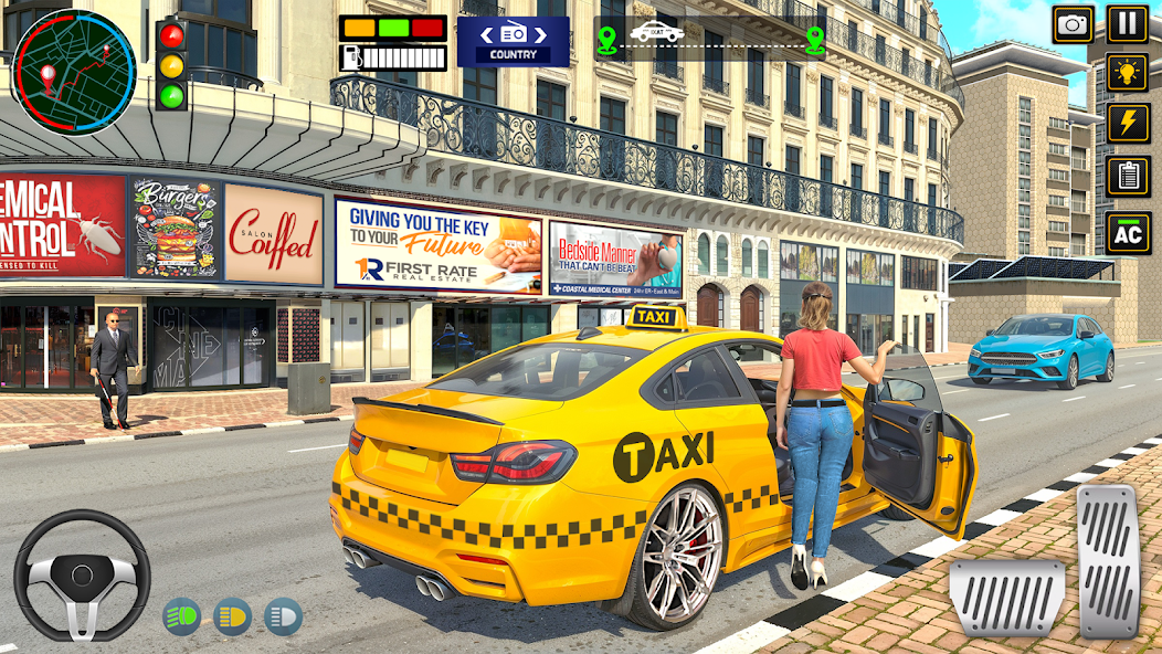 City Taxi Car Driving Game