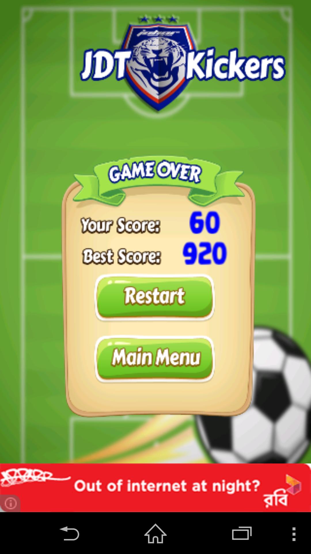 JDT Football Kickers Game