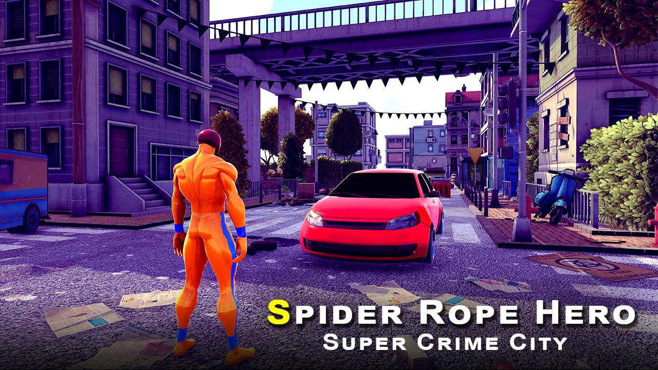 Spider Amazing Rope Crime Hero: Super Crime City