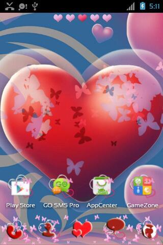 Theme Hearts for GO Launcher