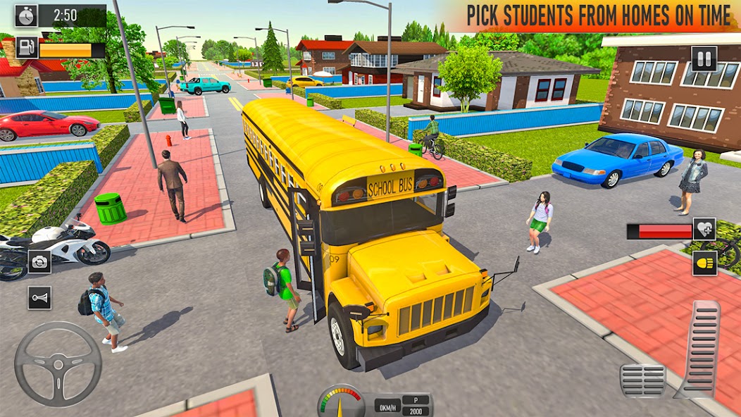 School Bus Coach Driving Game