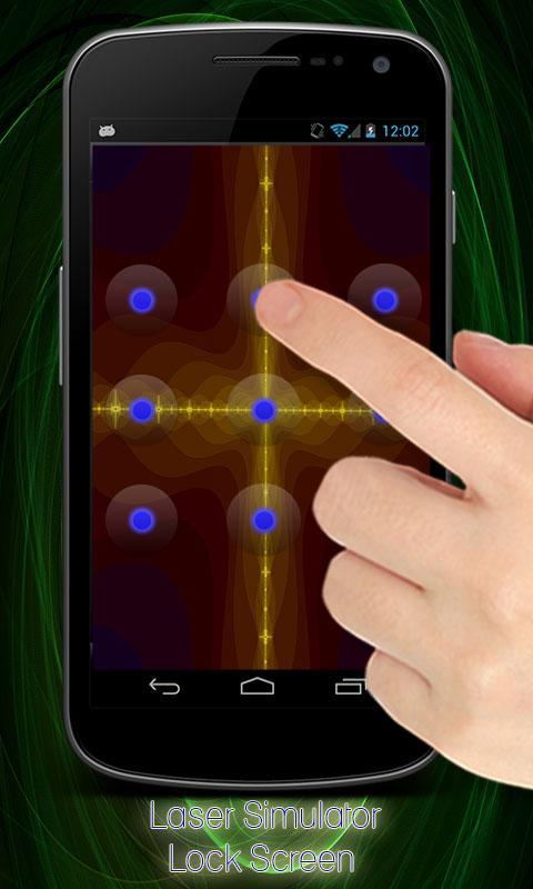 Laser Simulator Lock Screen