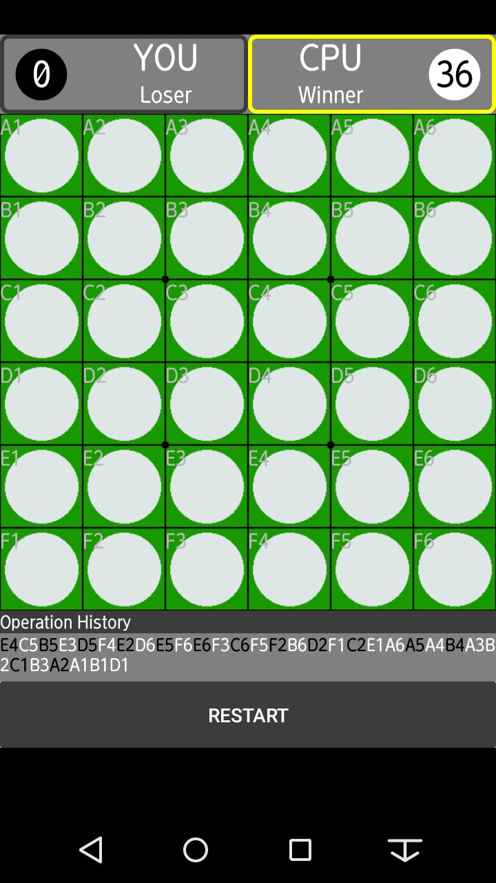 Win not Reversi6*6