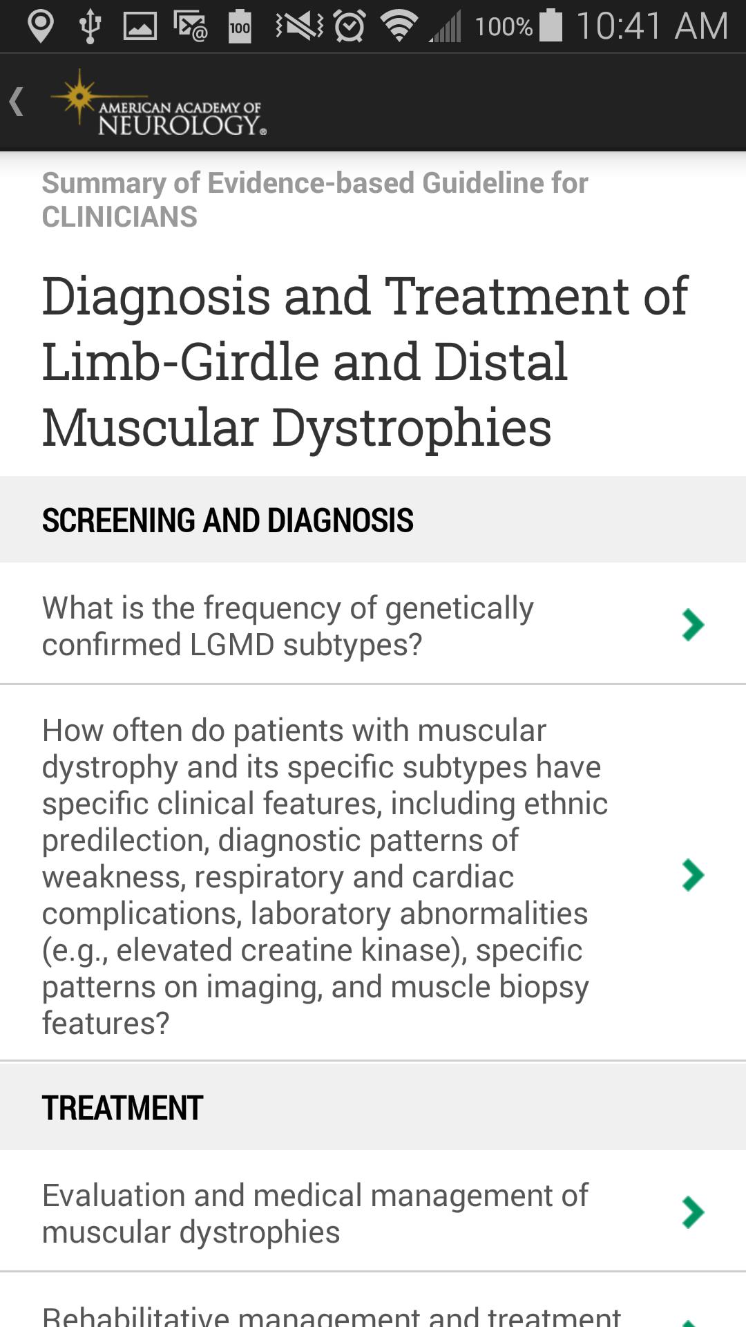 Muscle Disease Guidelines