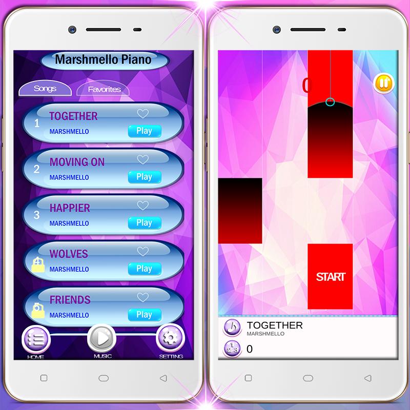 Piano Marshmello Tiles