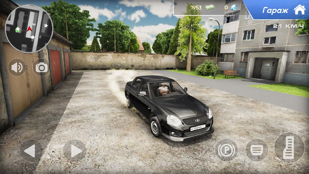 Симулятор машины Лада в городе