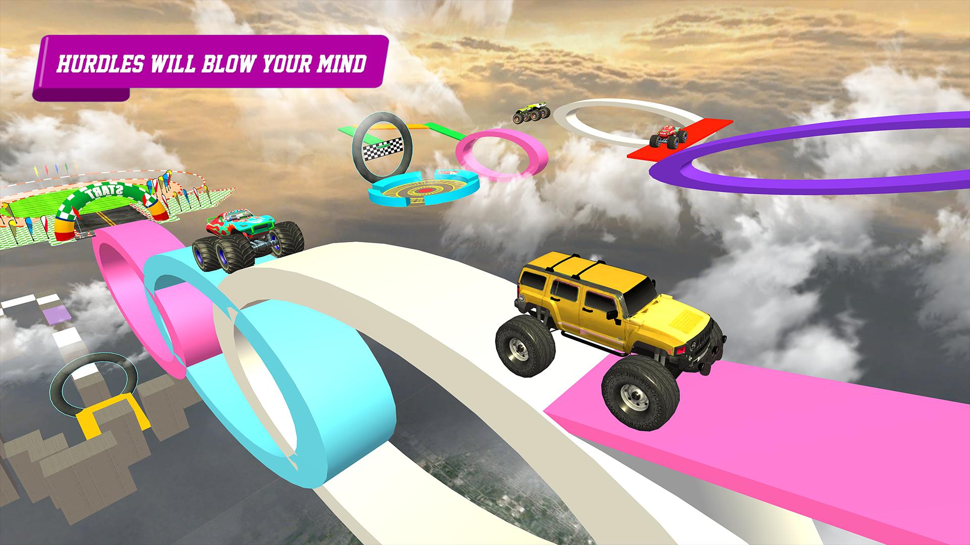 GT Monster Truck Racing : Mega Ramp Stunts