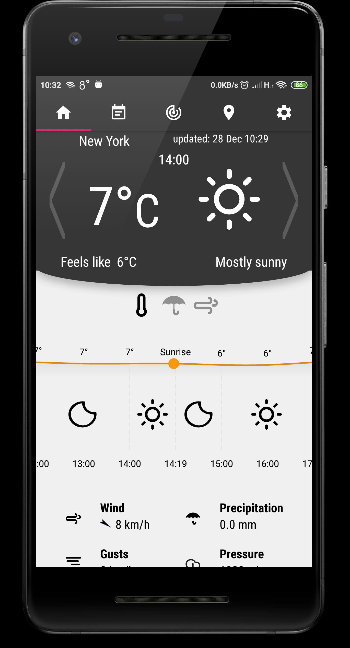 Weather Forecast App, Radar, Widget and Alerts