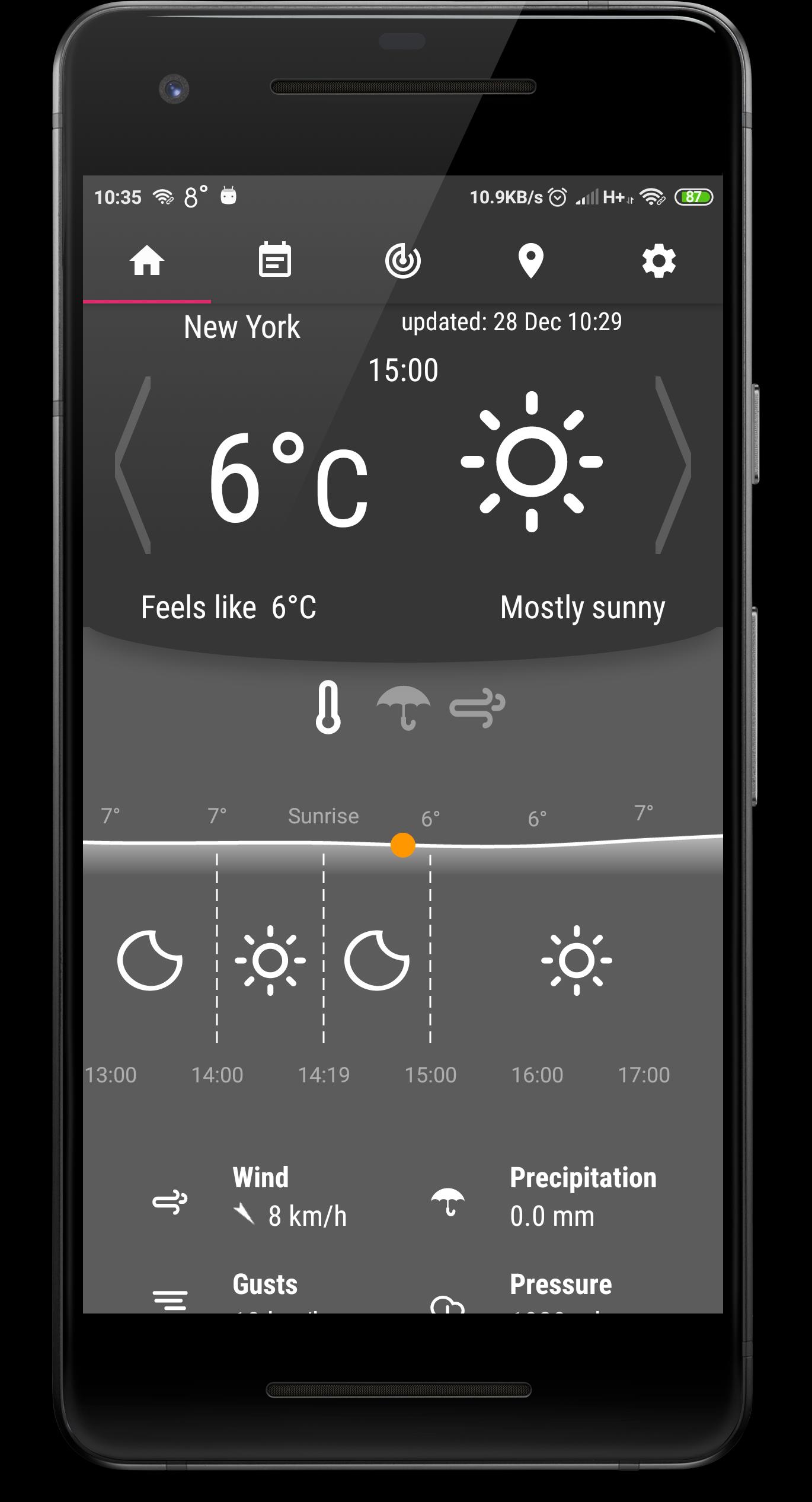 Weather Forecast App, Radar, Widget and Alerts