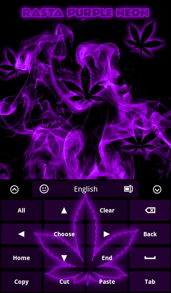 Rasta Purple Neon Keyboard