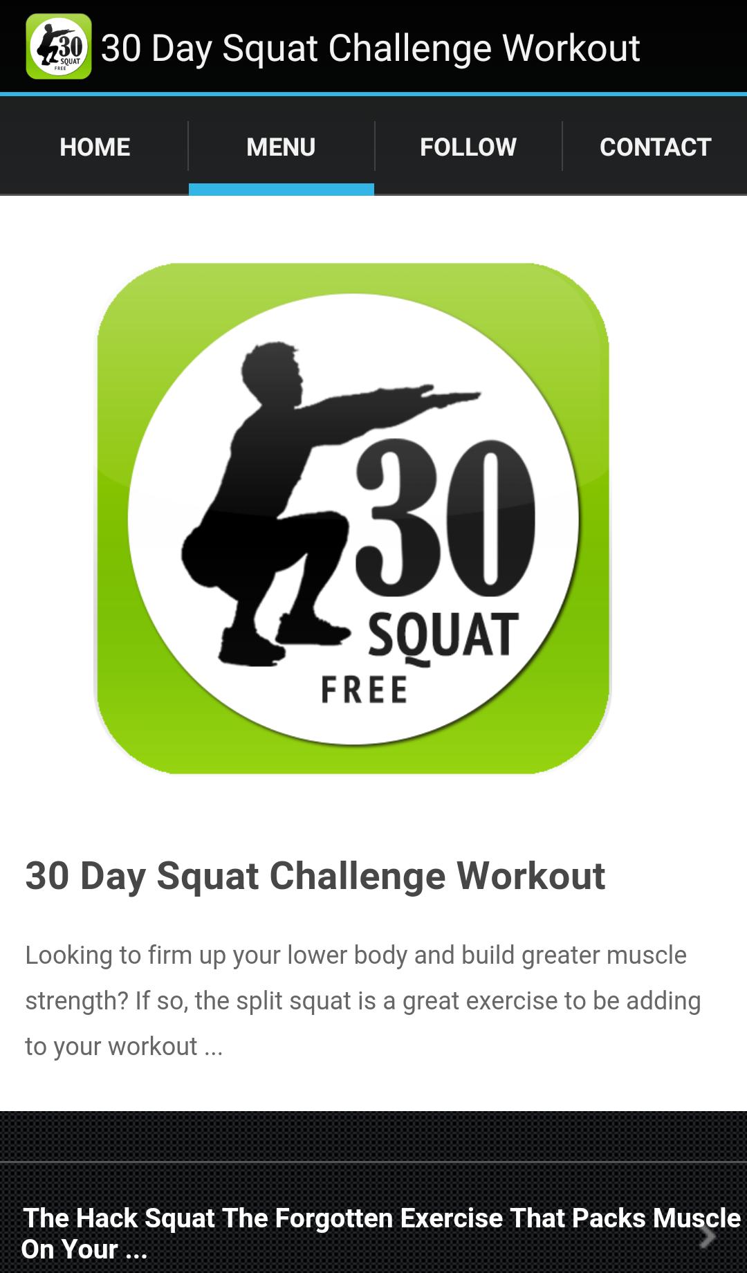 Barbell Squat Workout Exercise