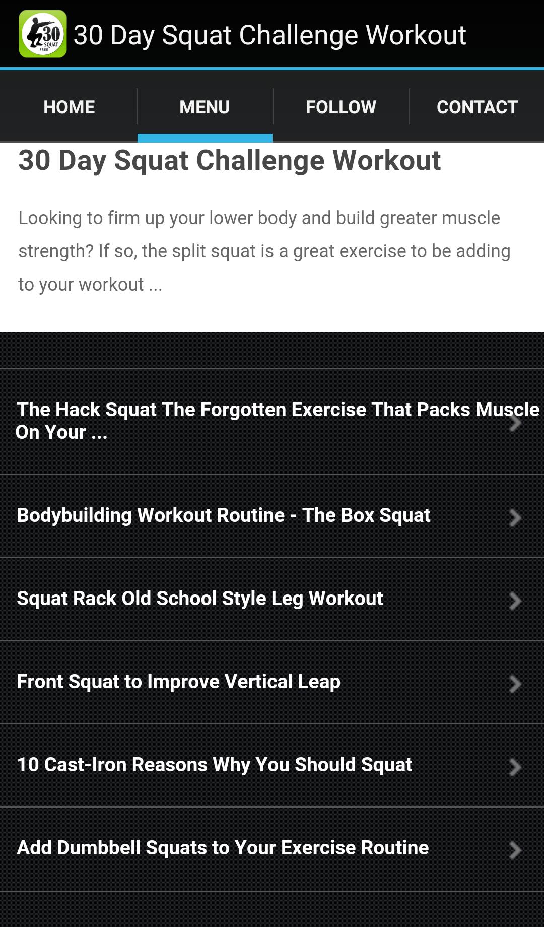 Barbell Squat Workout Exercise