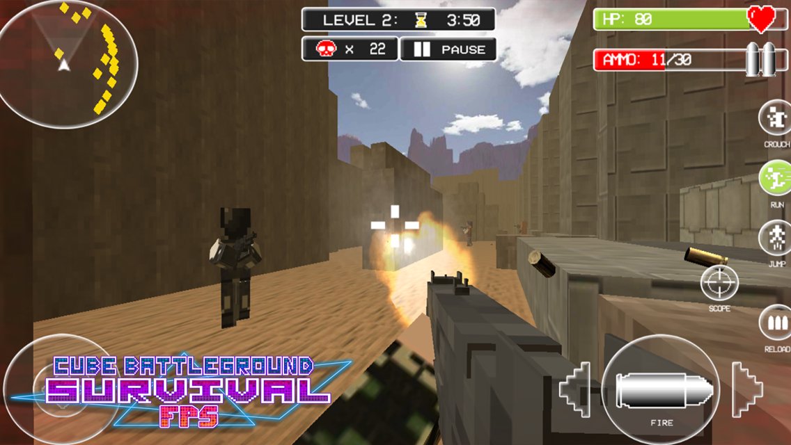 Cube Battleground Survival FPS