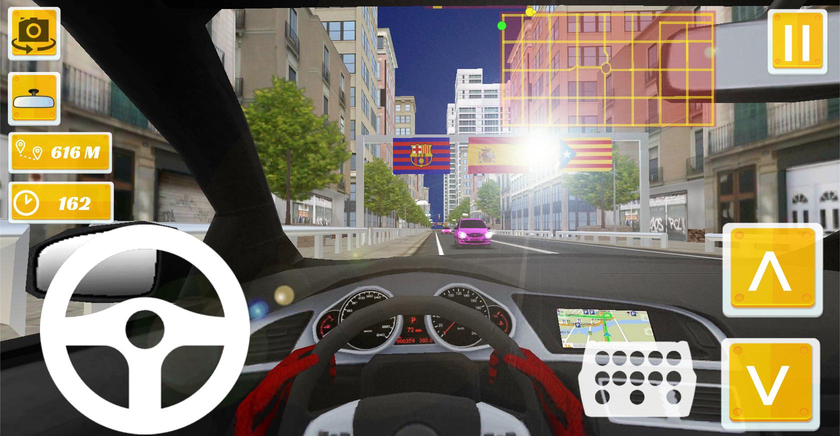 Taxi Driver Spain Barcelona 3D