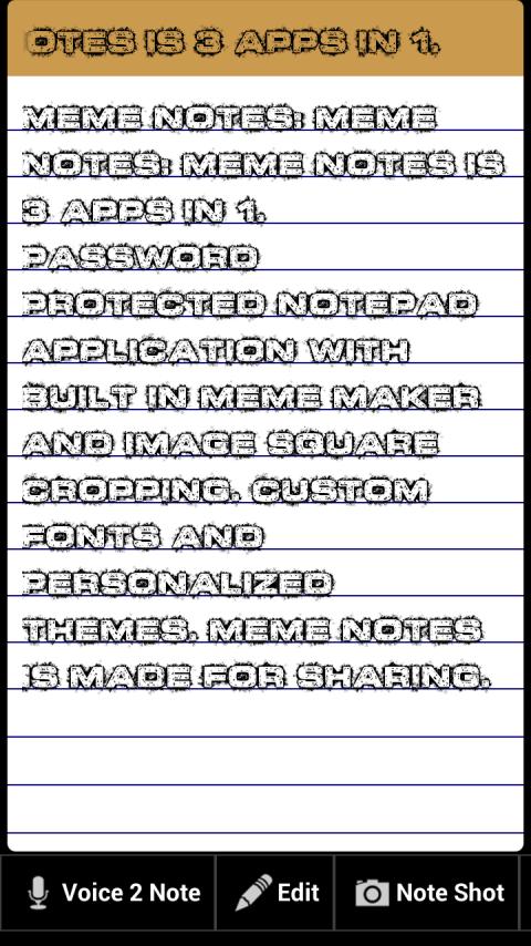 Meme Notes