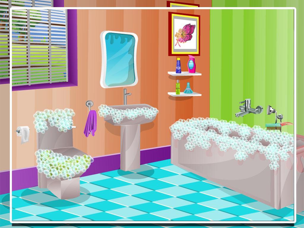 Princess clean bathroom
