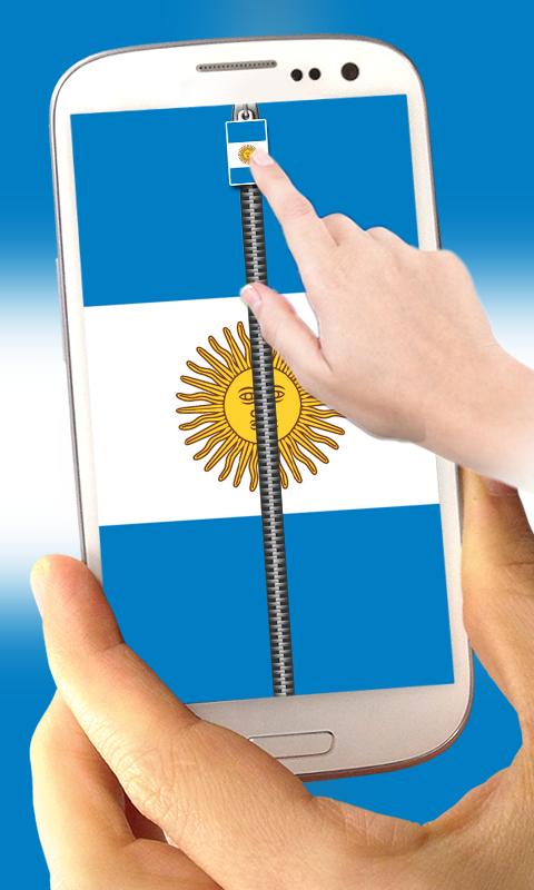 ArgentinaFlag ZipperLockScreen