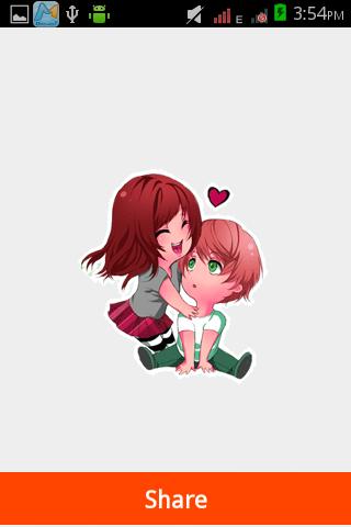 Cartoon Love Stickers