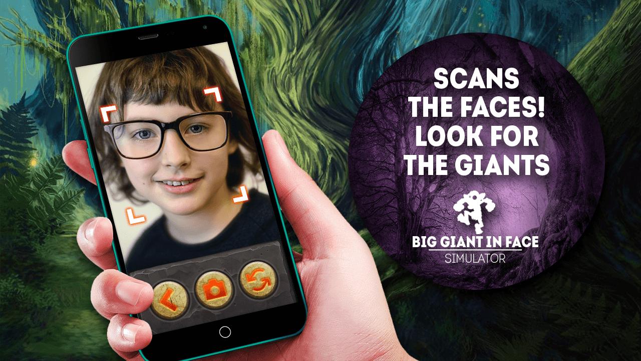 Big giant in face simulator