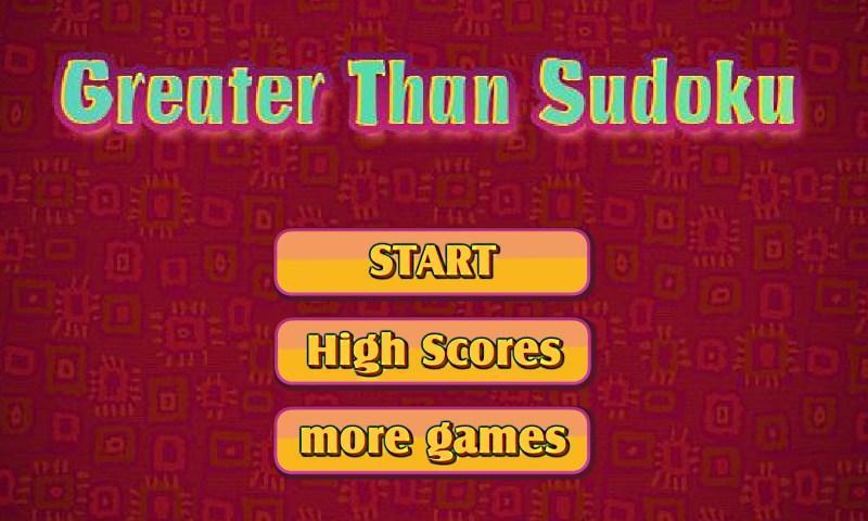 Greater Than Sudoku Free