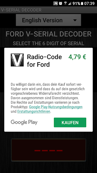 V-Serial Radio Code Decoder