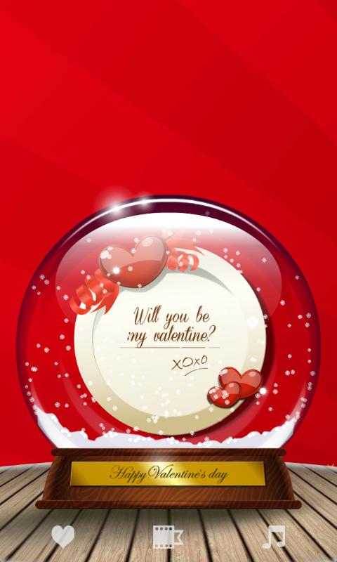 Valentine Snow Globe
