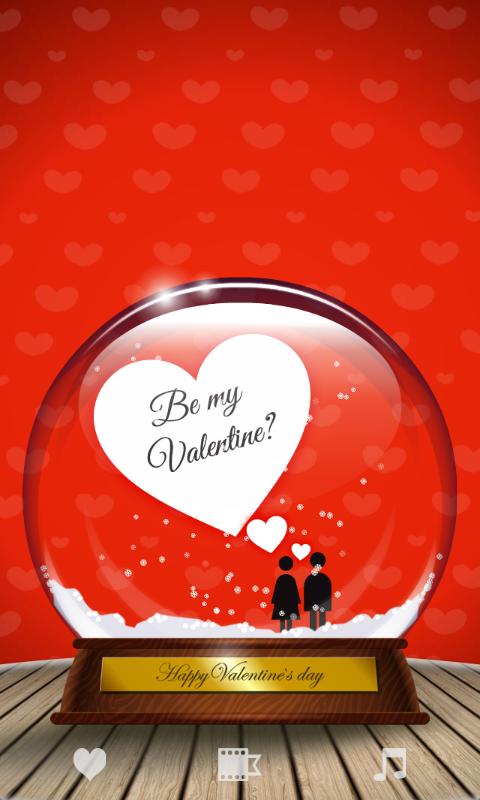 Valentine Snow Globe