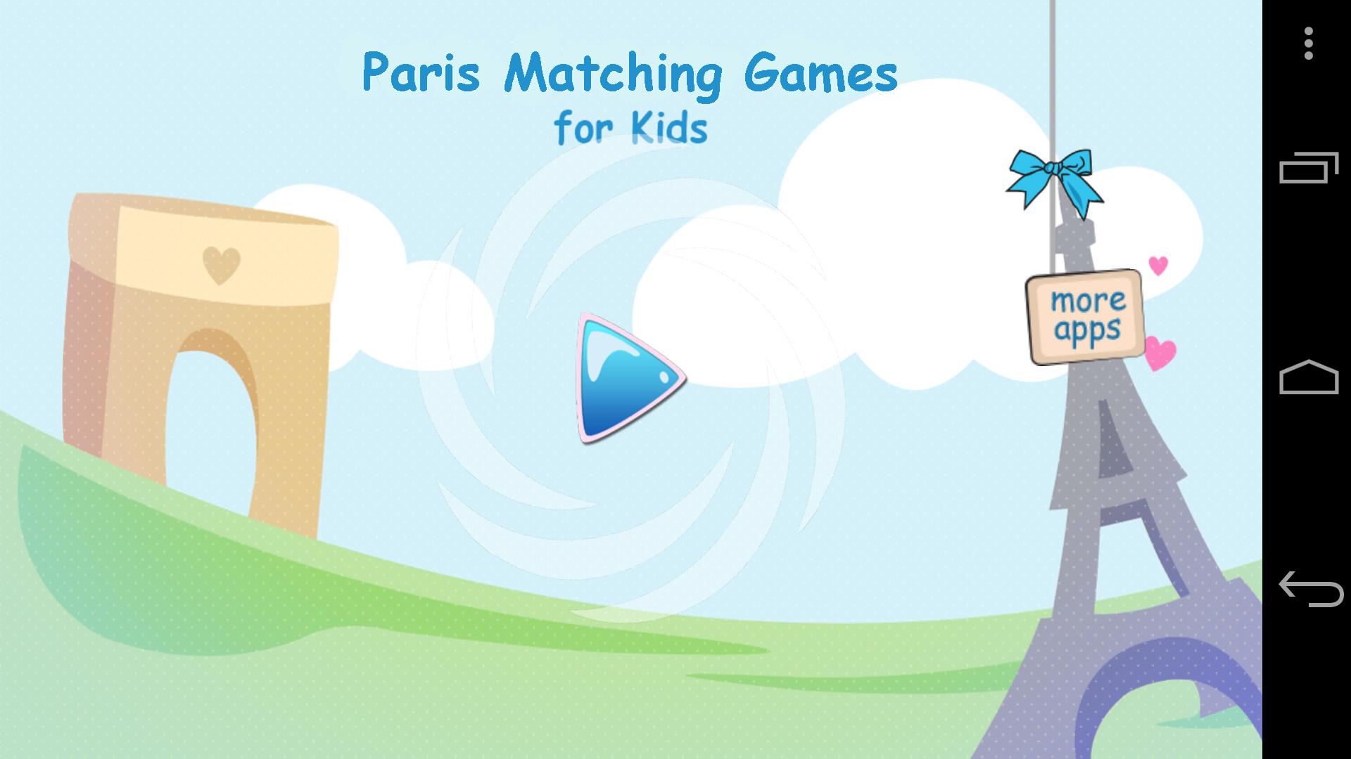 Paris Matching Games for Kids