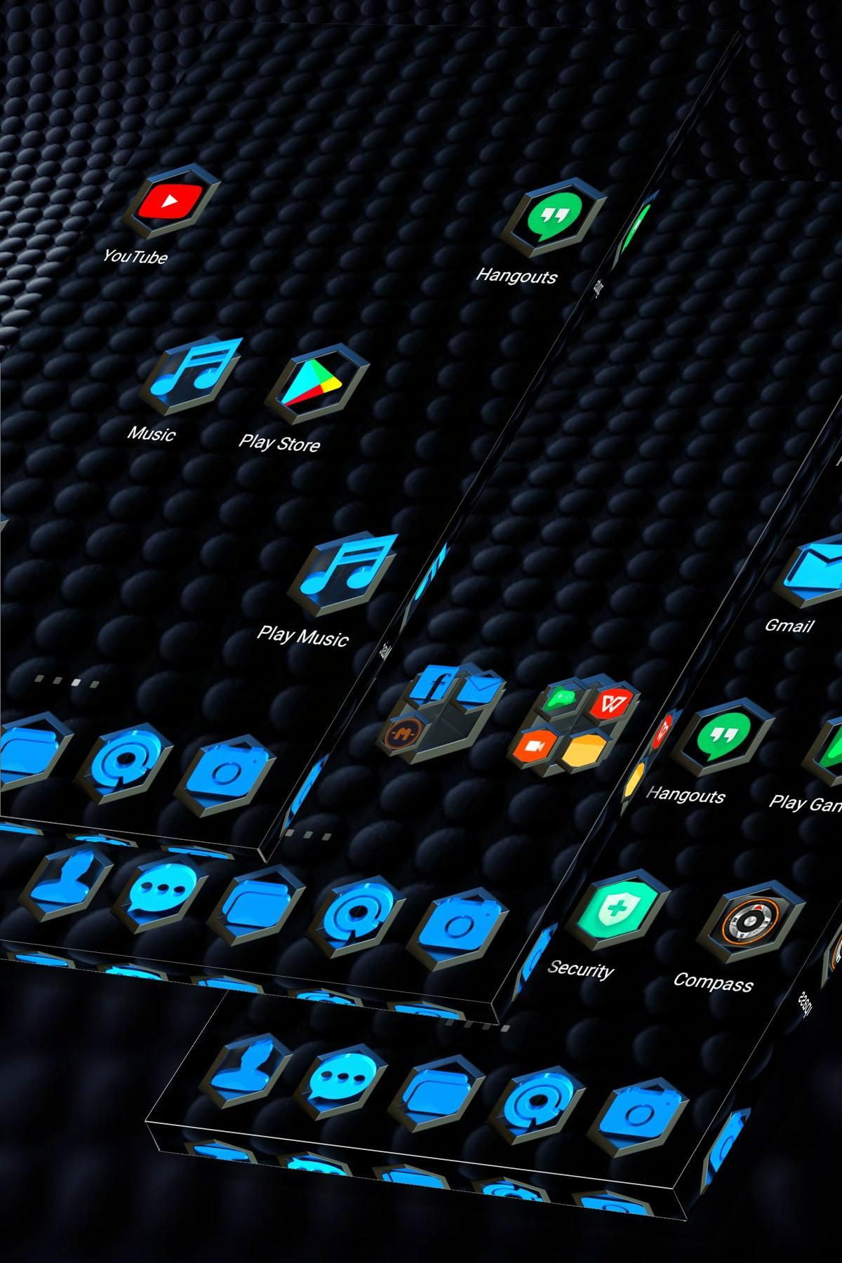 Simple Blue Launcher Theme
