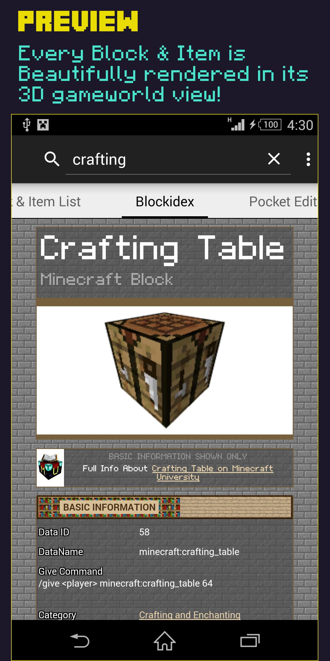 Blockidex Guide for Minecraft