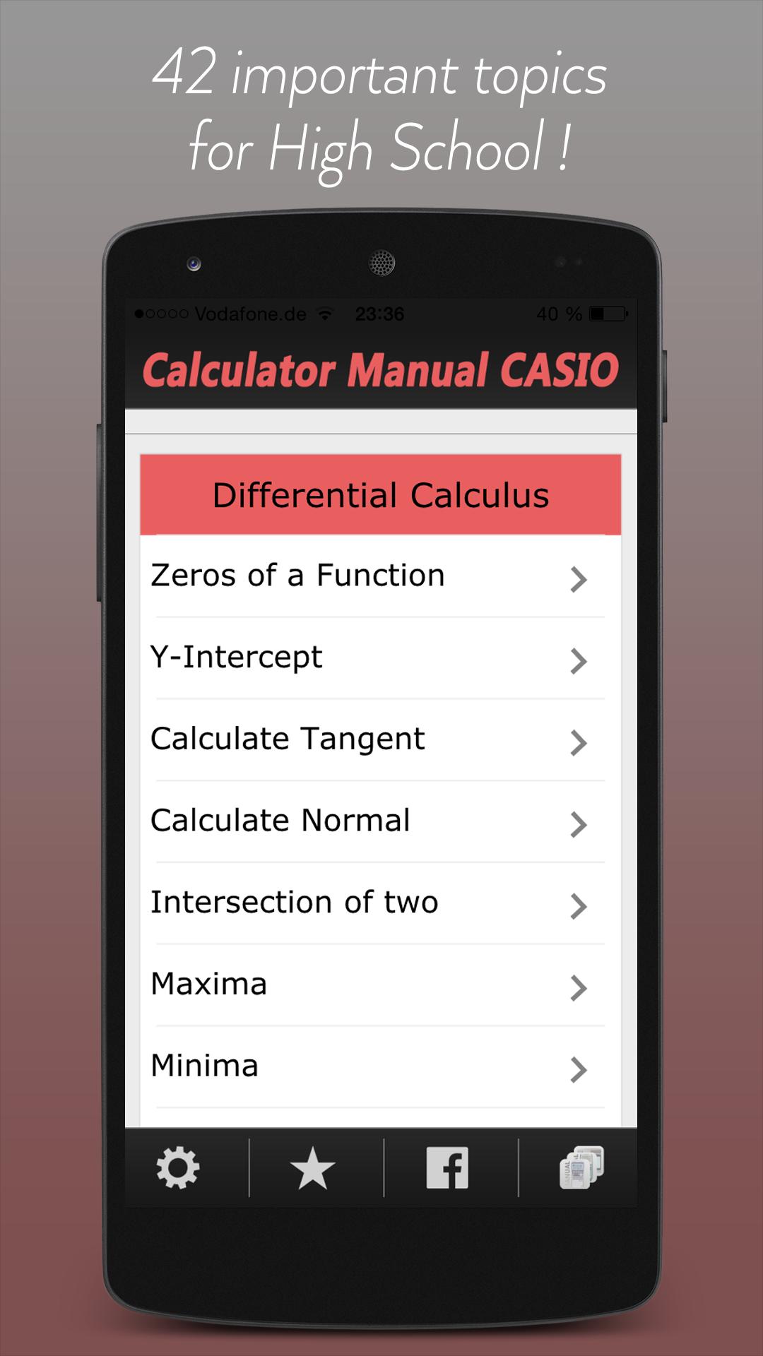 Manual for CASIO Calculator