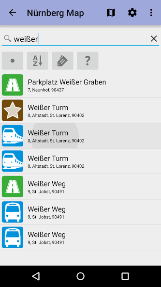 Nuremberg City Map Lite